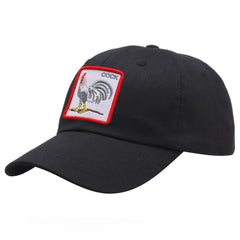 Animal Embroidery Patch Baseball Cap Cotton Sun Hat Adjustable Dad Hats