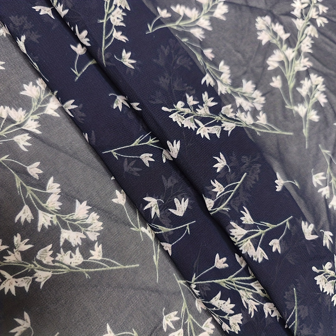 1yd Breathable Chiffon Fabric for DIY Clothing Pants Dress