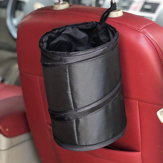 Car Trash Can Collapsible Pop-up Waterproof Bin Vehicle Garbage Basket