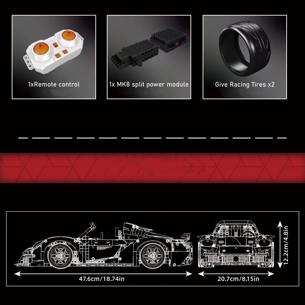 Remote Control Building Blocks Sports Car Toy