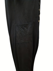 Hippie Button Down Harem Jumpsuit Casual Baggy Jumpsuit