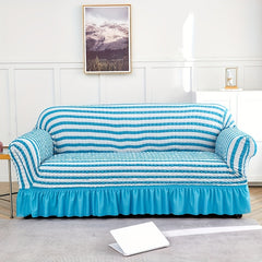 Seersucker Sofa Slipcover Stretch Anti-slip Cover