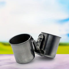 Stainless Bird Food Jar Parrot Mynah Feeder