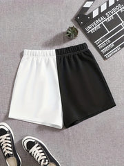 Colorblock Stretch Sleepwear Shorts