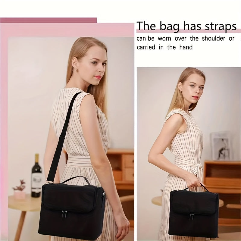 Large Makeup Organizer Case Professional Nail Train Bag