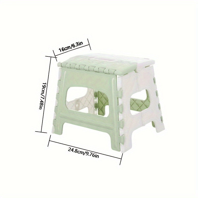 1pc Folding Stools Portable Handle Lightweight Plastic Chair Outdoor Camping