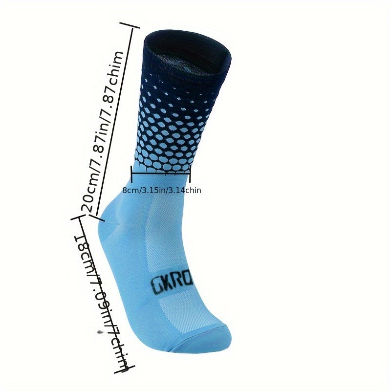 Anti Slip Compression Socks for Men and Women - Athletic Crew Socks