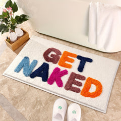 1pc Letter Absorbent Non slip Bathroom Floor Mat