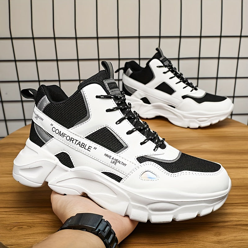Men's Breathable Chunky Sneakers Elevator Shoes Footwear