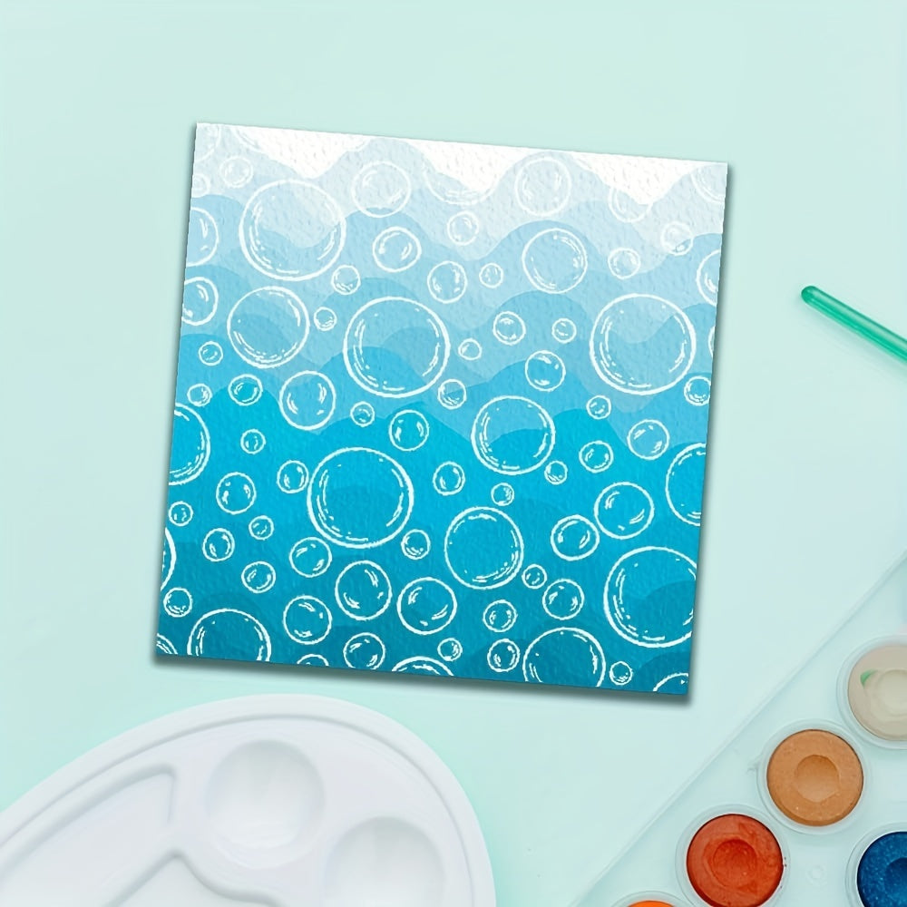 Circle Air Bubbles Rubber Stamps for Card Making and Journaling