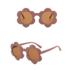 Kids Colorful Flower Frame Sunglasses for Girls Party