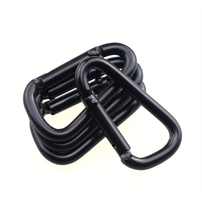 10pcs Aluminum Carabiners Bottle Keychain Hanging Buckle