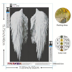 Angel Wings Cross Stitch Kit Diamond Embroidery Decor