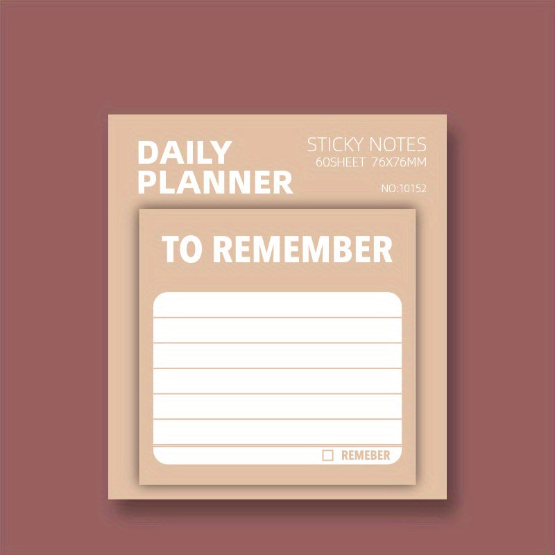 60 Sheets Cartoon Sticky Notes for Student Memo Book