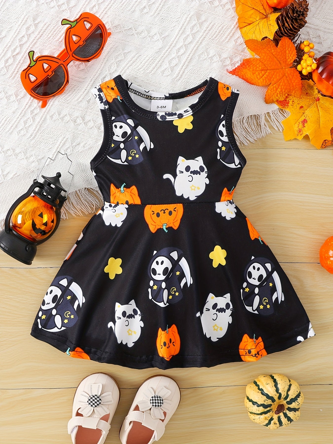 European & American Baby Girls Fawn Dress