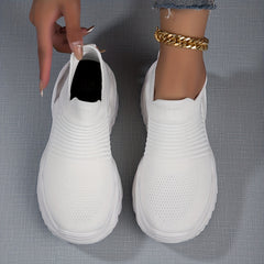 Women's Knitted Sock Sneakers Comfy Slip On Outdoor Sports Shoes