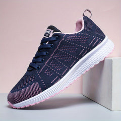 Women's Breathable Lace Up Walking Shoes Lightweight Sneakers