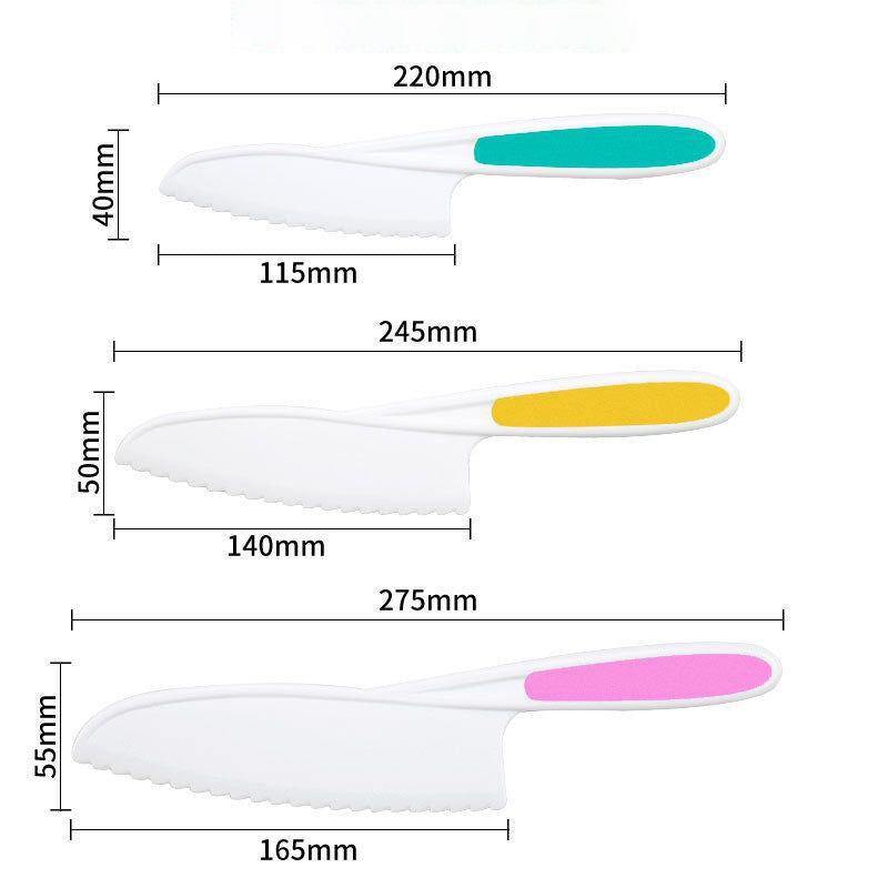 Kids Plastic Fruit Set Kitchen Baking Cooking 3pc