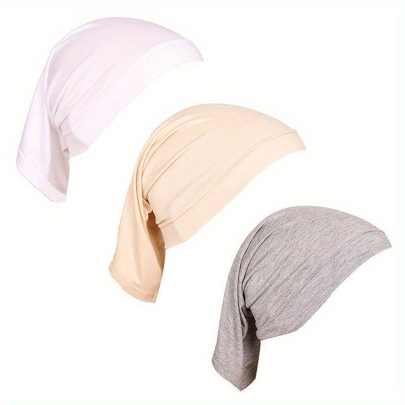 3pcs Dreadlocks Cap Cover High Elastic Solid Breathable Cap