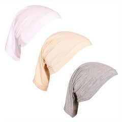 3pcs Dreadlocks Cap Cover High Elastic Solid Breathable Cap