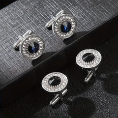 Crystal Cufflinks Suit Button Cufflinks Shirt Studs Accessories