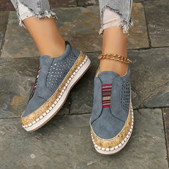 Women's Casual Slip On Loafers Soft Sole Walking Sneakers