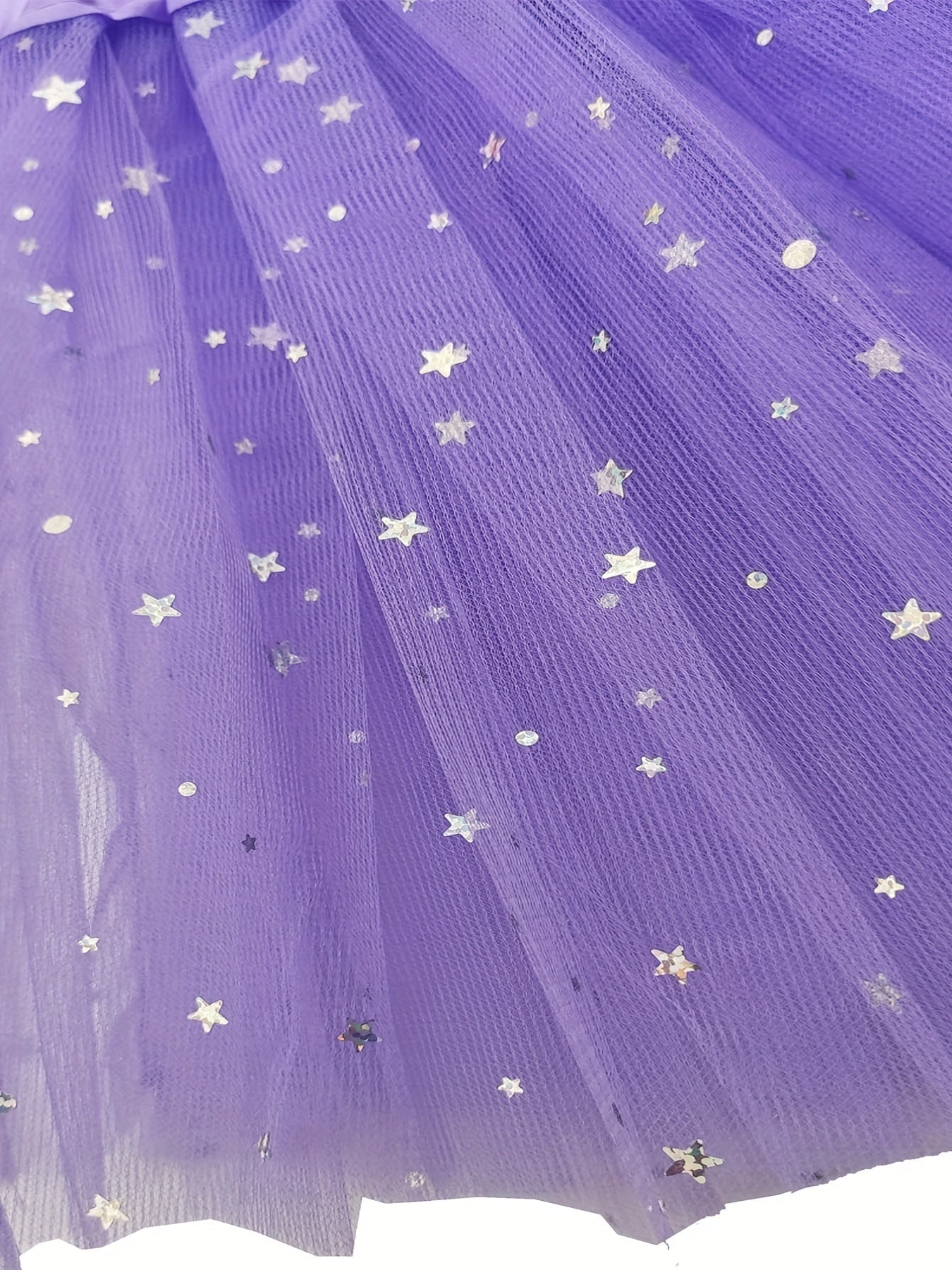 Toddler Girls Sequin Stars Tutu Skirt For Party Ballet Dance Princess Costume
