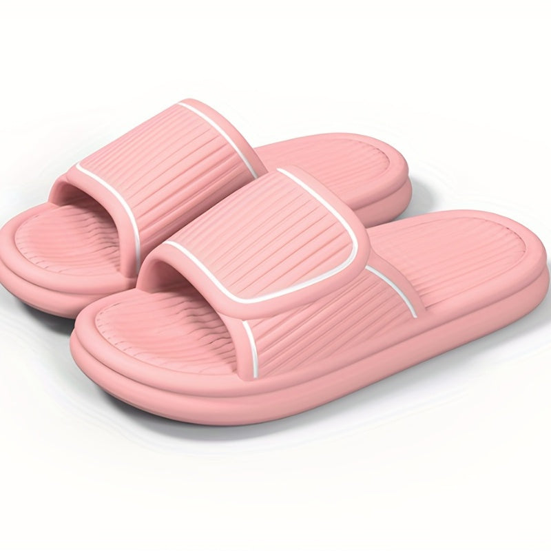 Women's Contrast Slides Soft Sole Pillow Slides