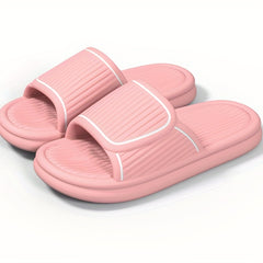 Women's Contrast Slides Soft Sole Pillow Slides