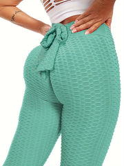 Honeycomb High Waist Leggings Butt Lifting Yoga Pants