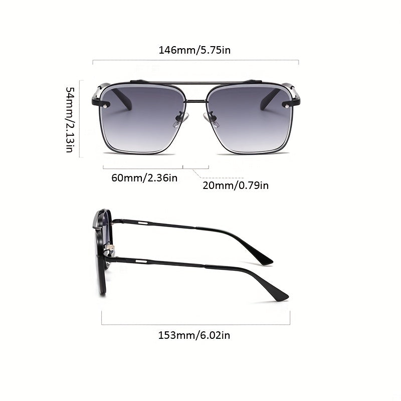 Men's Retro Large Frame UV Protection Sunglasses