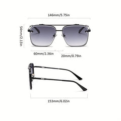 Men's Retro Large Frame UV Protection Sunglasses