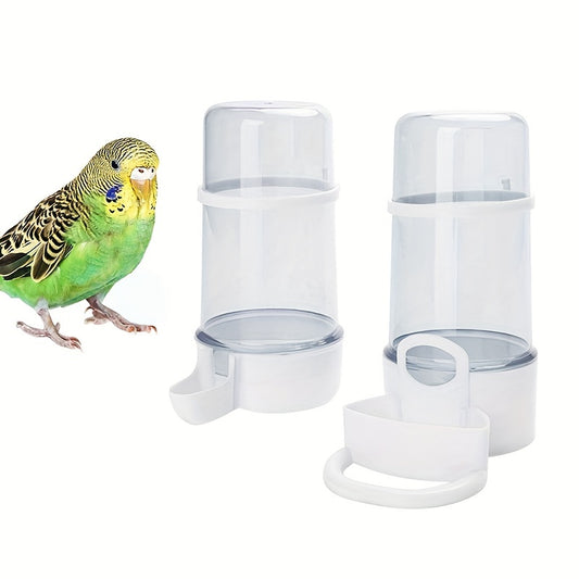 2pcs Auto Bird Feeders Prevent Spills/Splashes Dispenser Bird Water Fountain