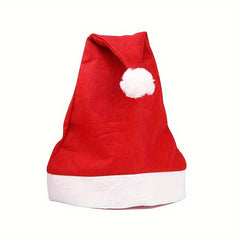 9pcs Christmas Hat Unisex Santa Hat Holiday Party Supplies Soft Felt Thickened