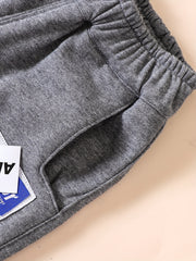 3pcs Boys Letter Print Active Sweatpants Comfortable Jogger Pants
