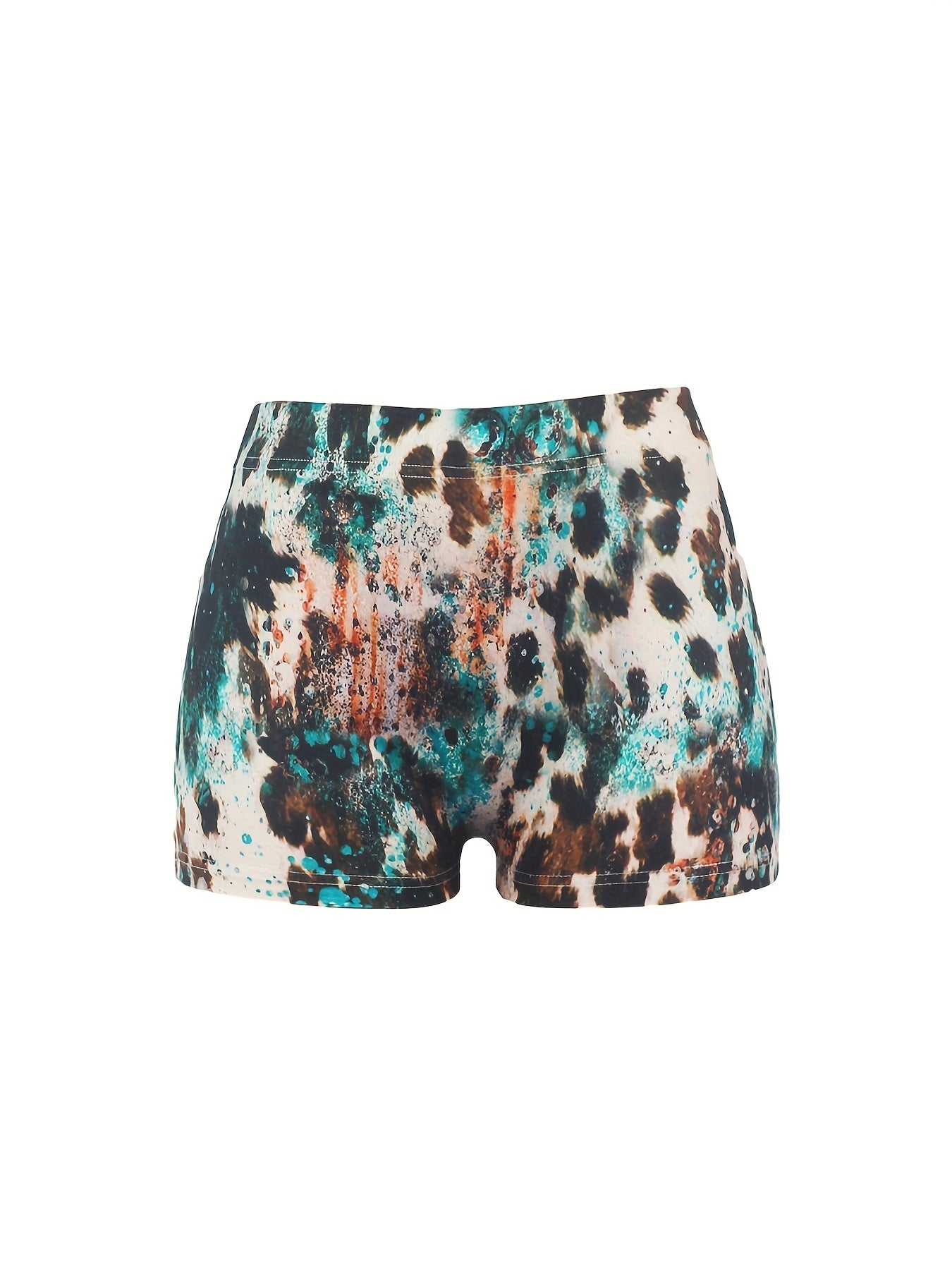 Faith Print Skinny Shorts for Women