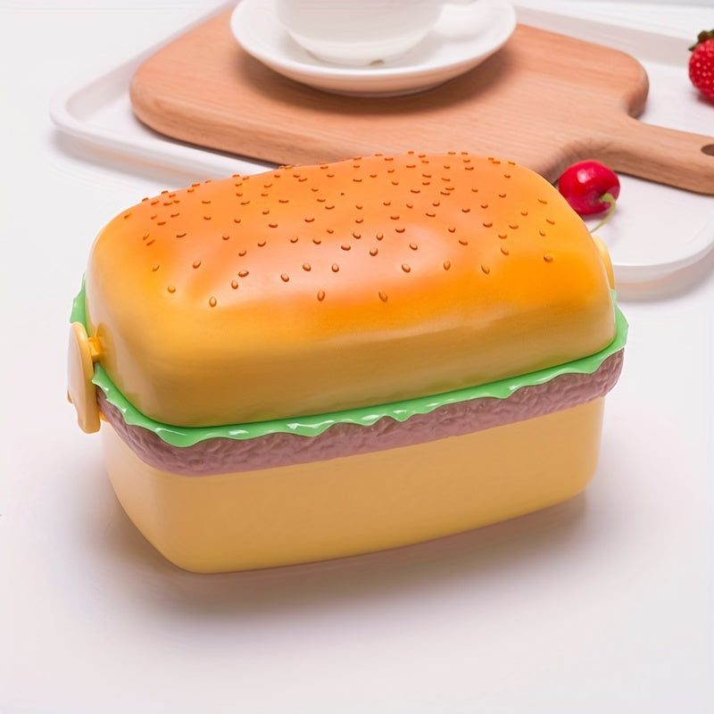 Creative Hamburger Lunch Box Microwave Safe Fruit Preservation Box