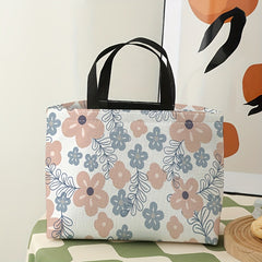 Floral Lunch Bag Thermal Insulated Waterproof for Outdoor