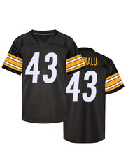 Men's American Football Jersey V Neck Short Sleeve