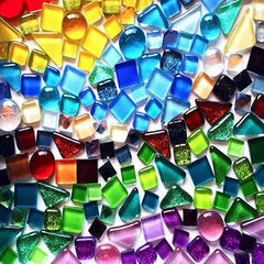 500g Mixed Irregular Crystal Mosaic Tiles DIY Craft Kid's Home Decor