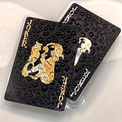 54pcs Waterproof Plastic Playing Cards for Adults Magic Collectors