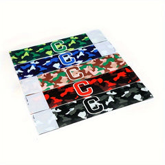 Football Captain Sleeve Armband C-shaped Pattern Elastic for Competition