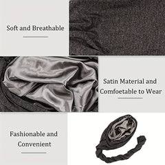 Vintage Head Wraps For Men, Modal And Satin Turban Scarf Tie