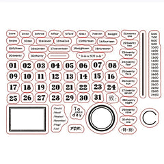 Date Silicone Transparent Stamp for Scrapbooking and Card Making