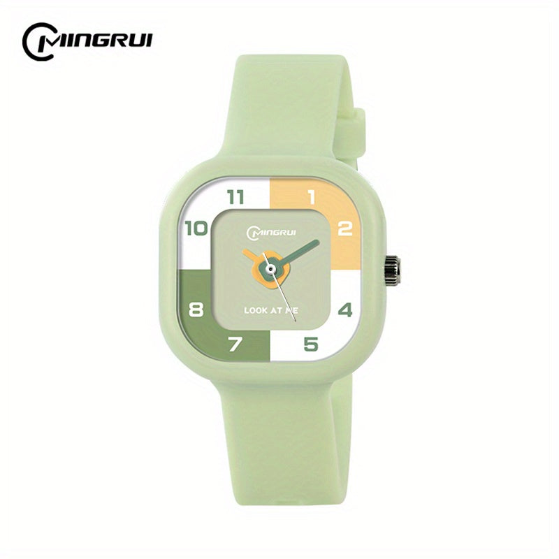 Square Sports Quartz Watch Candy Watch for Kids