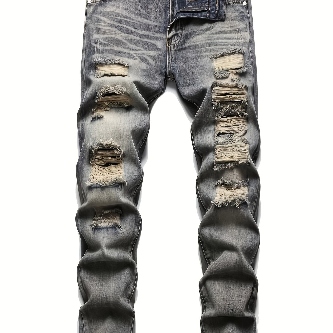 Men's Ripped Jeans Distressed Denim Pants