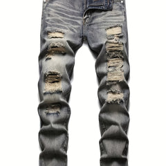 Men's Ripped Jeans Distressed Denim Pants