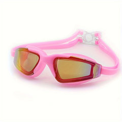 Large Frame Electroplated Swimming Goggles
