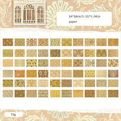 60pcs European Retro Pattern Series Journal Decoration Paper