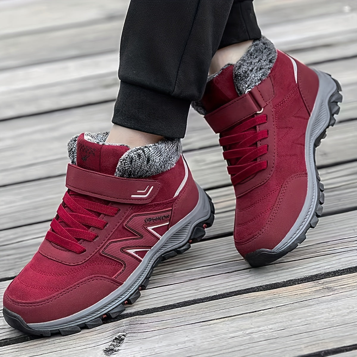 Women's Thickened Warm Hiking Shoes Anti-skid Sports Shoes